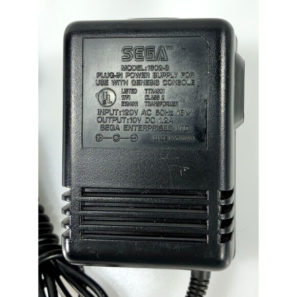 Sega Genesis OEM Power Supply Adapter Charger Model 1602-3 Console Cord Tested - Picture 3 of 9